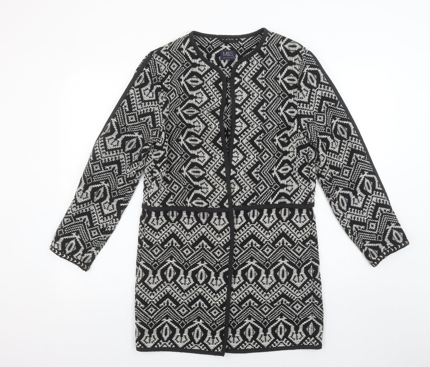 Womens UK Size 8 Marks and Spencer Black Cardigan Jumper