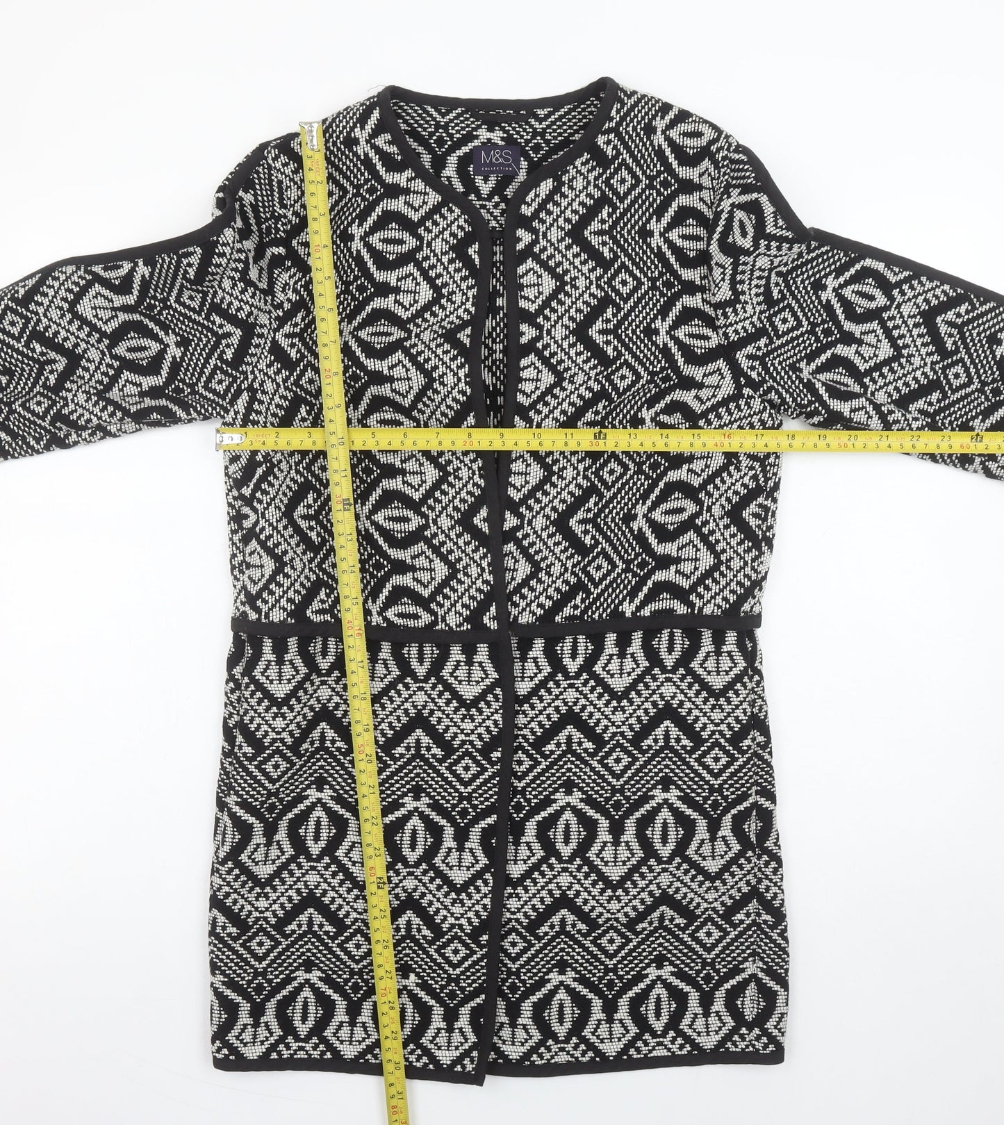 Womens UK Size 8 Marks and Spencer Black Cardigan Jumper