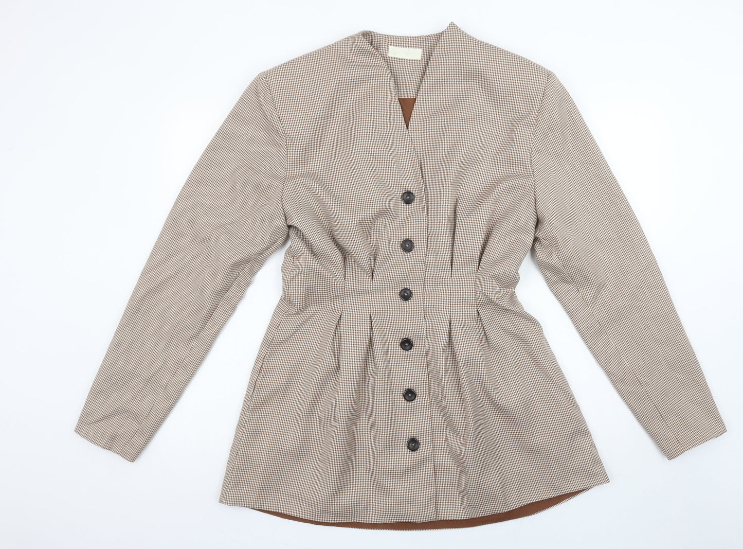 Womens UK Size L Vita Grace Regular Beige Suit Jacket