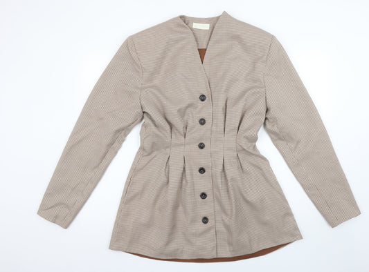 Womens UK Size L Vita Grace Regular Beige Suit Jacket