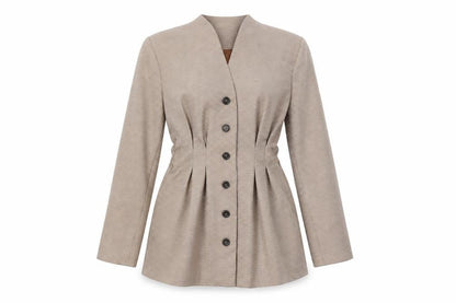 Womens UK Size L Vita Grace Regular Beige Suit Jacket
