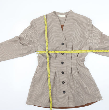 Womens UK Size L Vita Grace Regular Beige Suit Jacket