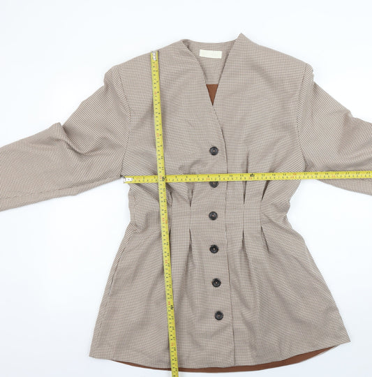 Womens UK Size L Vita Grace Regular Beige Suit Jacket