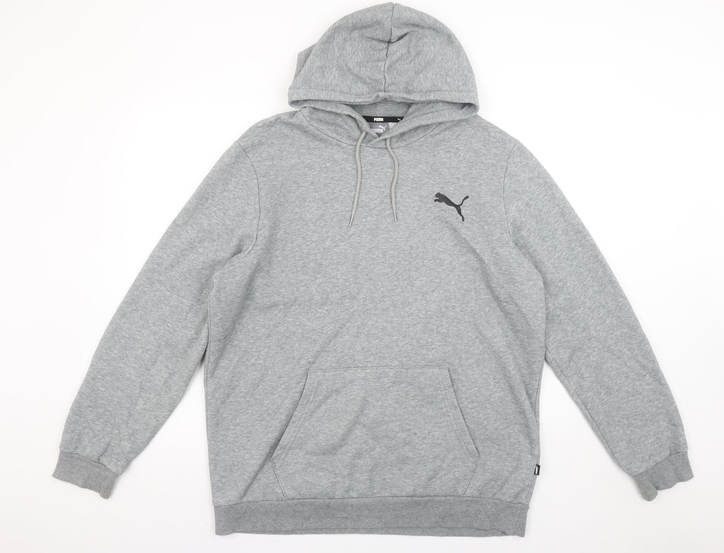 Mens UK Size L PUMA Grey Pullover Hoodie
