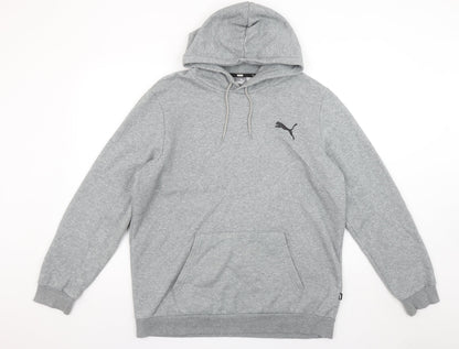 Mens UK Size L PUMA Grey Pullover Hoodie