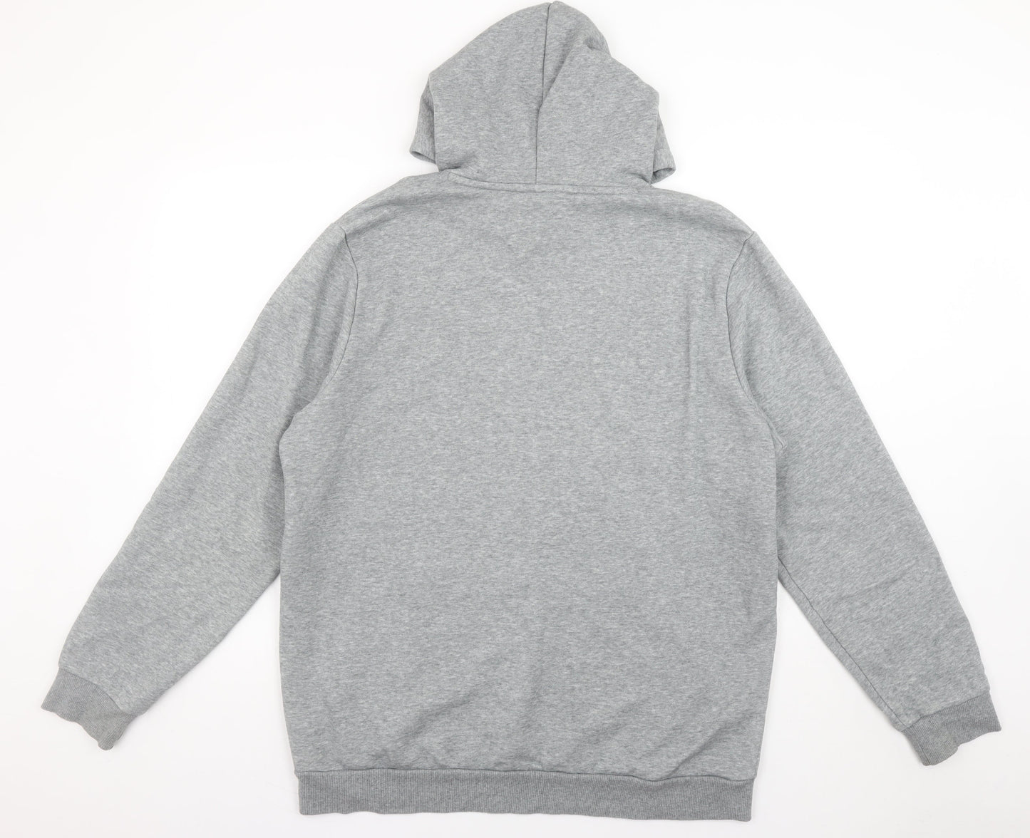 Mens UK Size L PUMA Grey Pullover Hoodie
