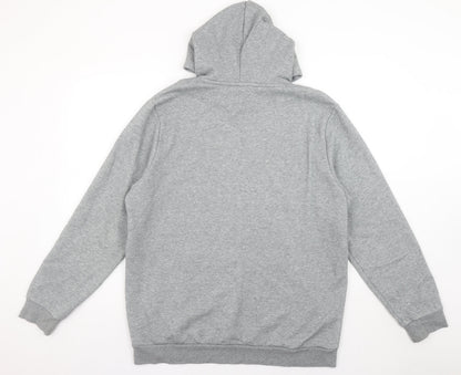 Mens UK Size L PUMA Grey Pullover Hoodie