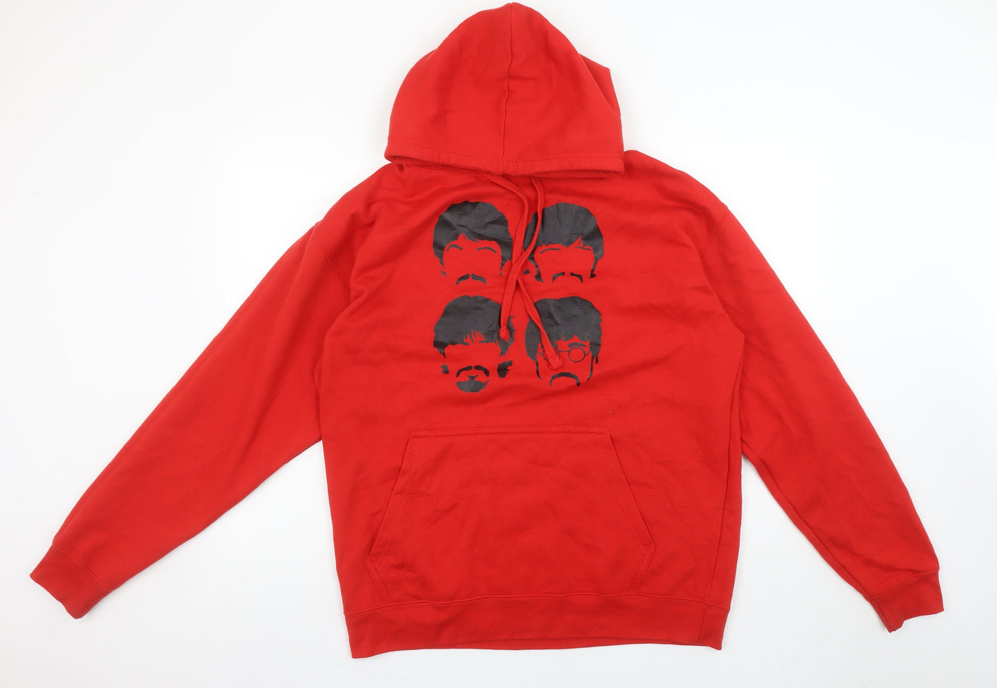 Mens UK Size L Club Classic Red Pullover Hoodie