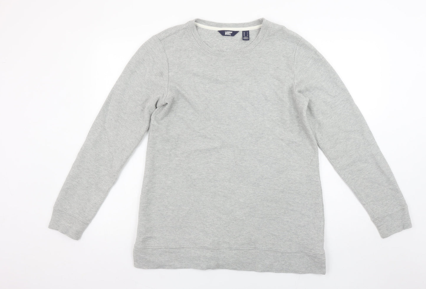 Mens UK Size S Lands' End Grey Pullover Sweatshirt