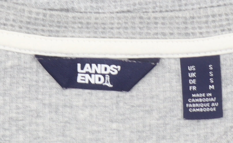 Mens UK Size S Lands' End Grey Pullover Sweatshirt