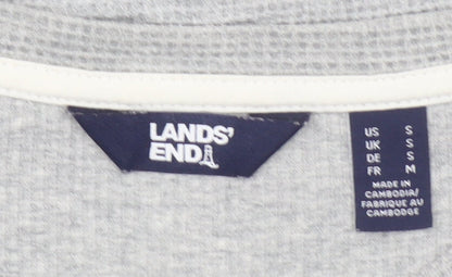 Mens UK Size S Lands' End Grey Pullover Sweatshirt