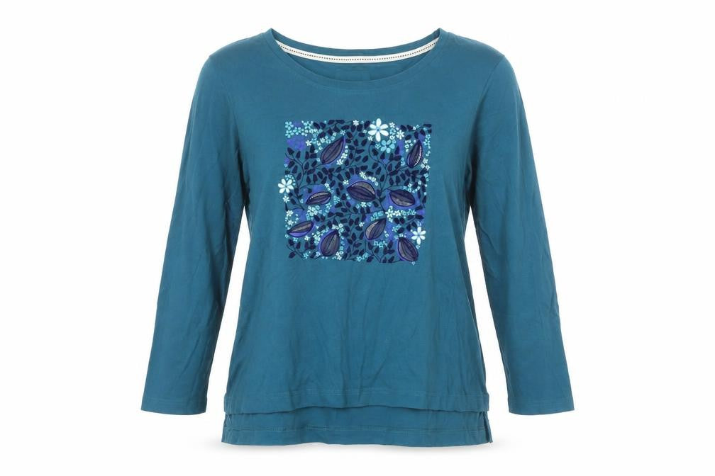 Womens UK Size L Autonomy Blue Basic T-Shirt