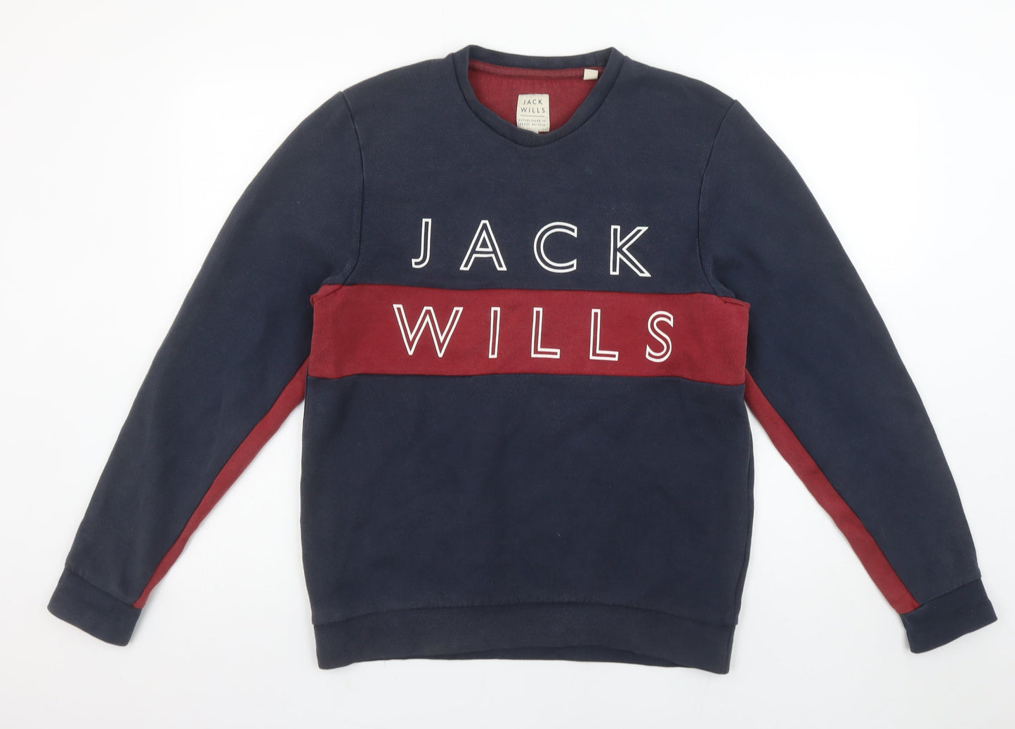 Mens UK Size M Jack Wills Blue Pullover Sweatshirt
