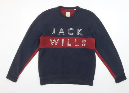 Mens UK Size M Jack Wills Blue Pullover Sweatshirt