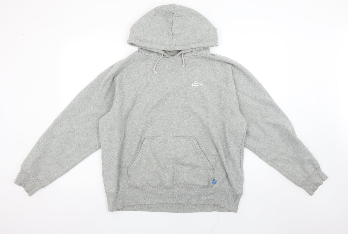 Mens UK Size L Cedarwood State Grey Pullover Hoodie
