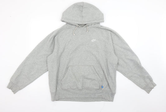 Mens UK Size L Cedarwood State Grey Pullover Hoodie