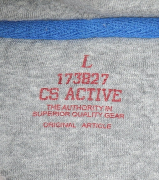 Mens UK Size L Cedarwood State Grey Pullover Hoodie