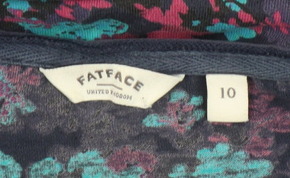 Womens UK Size 10 FatFace Multicoloured Tunic Blouse