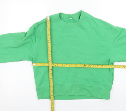 Womens UK Size S Uniqlo Green Pullover Sweatshirt