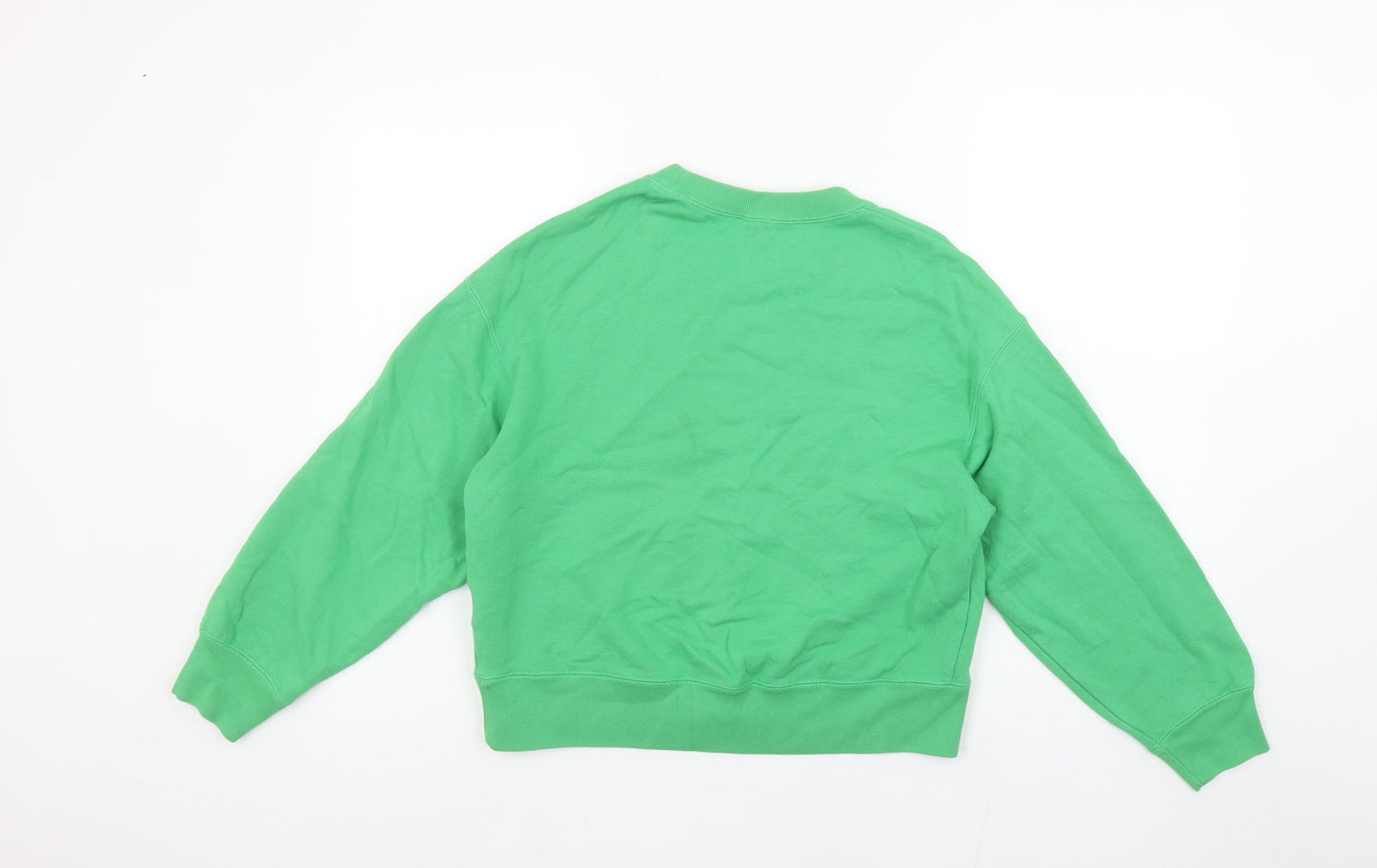 Womens UK Size S Uniqlo Green Pullover Sweatshirt