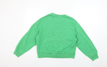 Womens UK Size S Uniqlo Green Pullover Sweatshirt