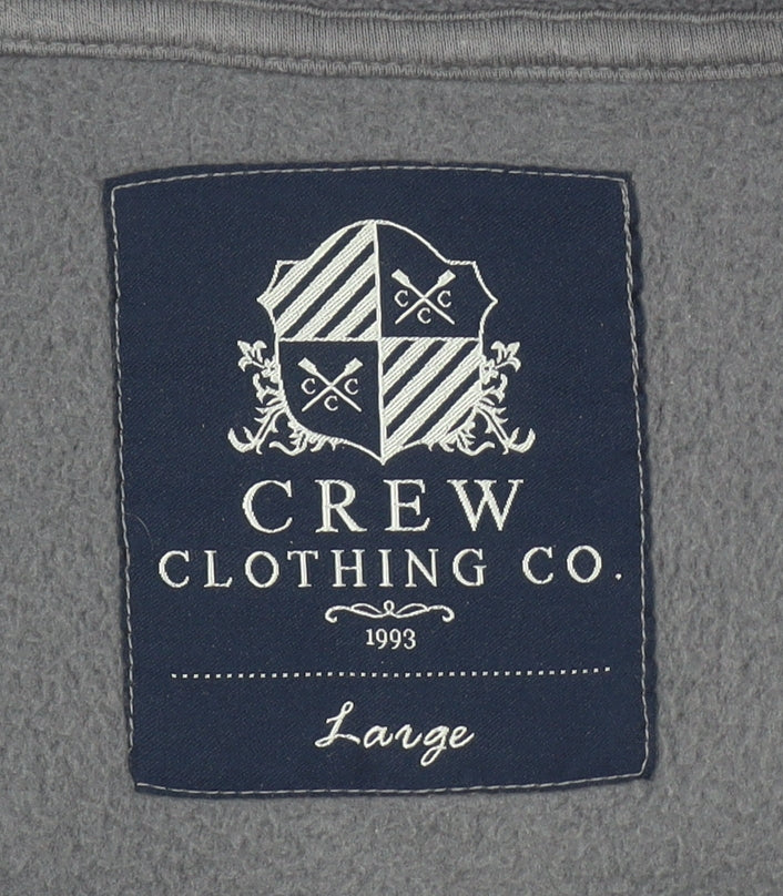Mens UK Size L Crew Clothing Co. Grey Pullover Sweatshirt