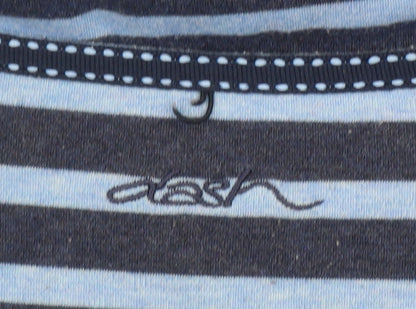 Womens UK Size 20 DASH Blue Basic T-Shirt