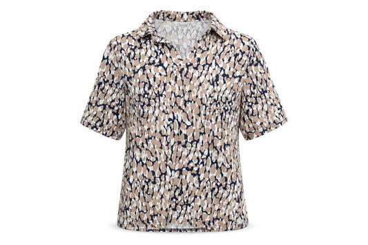 Womens UK Size S Country Collection Beige Basic Blouse
