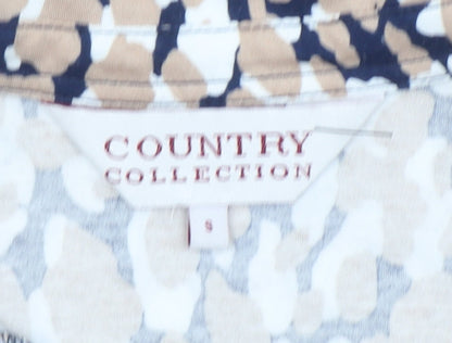 Womens UK Size S Country Collection Beige Basic Blouse