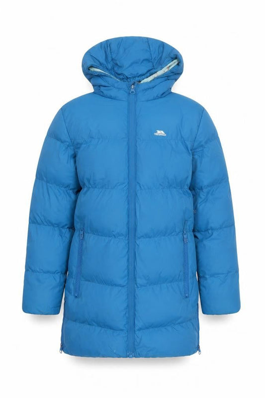 Girls UK Size 7-8 Years Trespass Blue Puffer Jacket