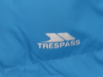 Girls UK Size 7-8 Years Trespass Blue Puffer Jacket