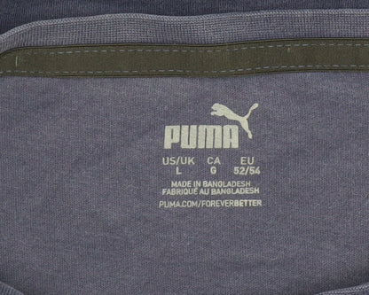 Mens UK Size L PUMA Blue  T-Shirt