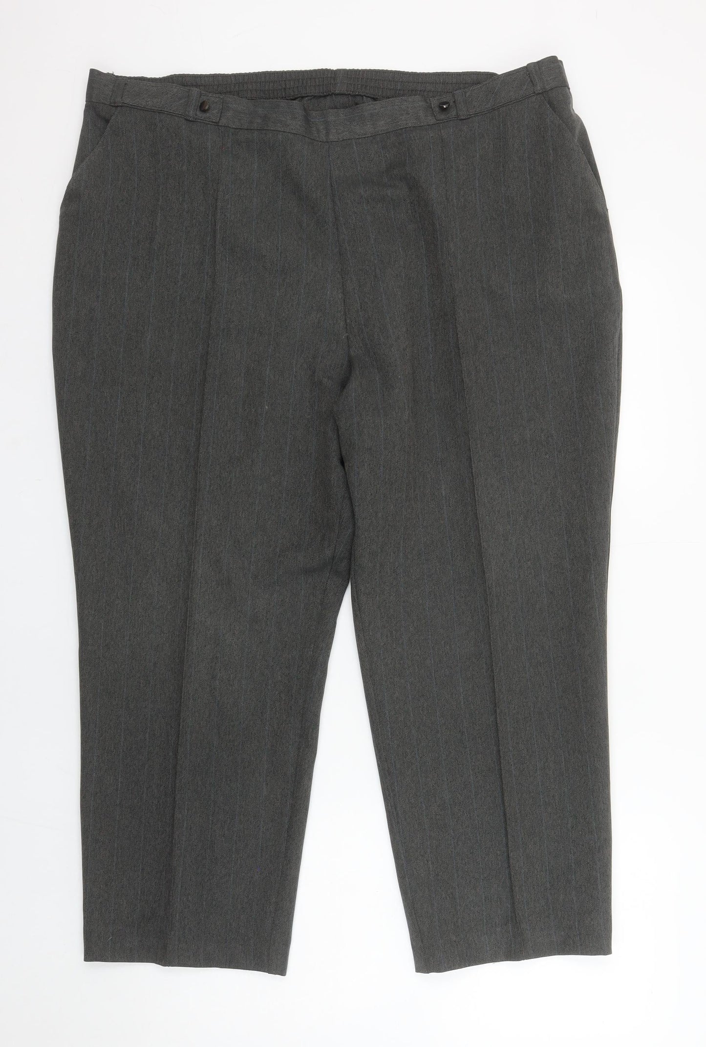 Womens UK Size 20 Marks and Spencer Regular Fit Business Workwear Formal Grey Tr