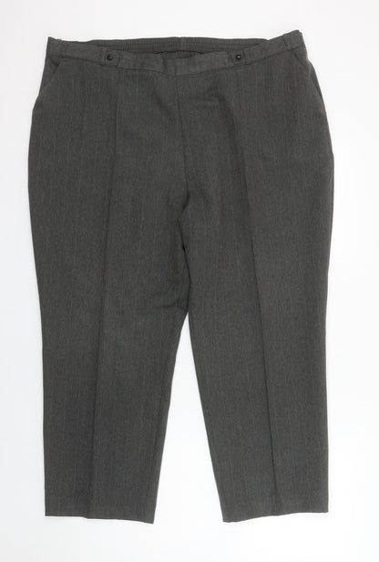 Womens UK Size 20 Marks and Spencer Regular Fit Business Workwear Formal Grey Tr