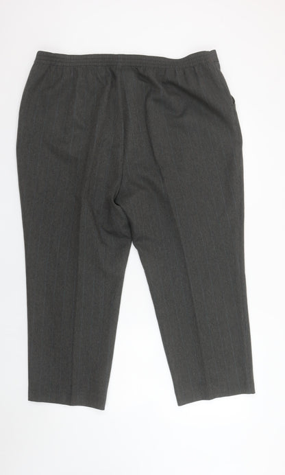 Womens UK Size 20 Marks and Spencer Regular Fit Business Workwear Formal Grey Tr