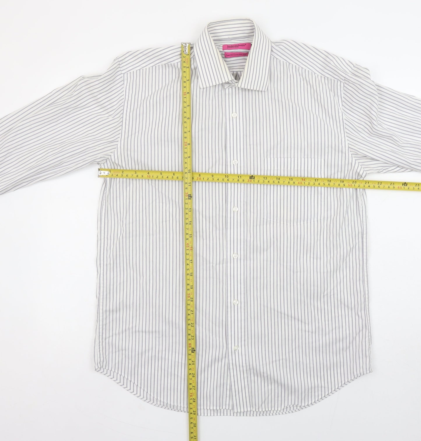 Mens UK Collar Size 15 butlerandwebb Smart White  Dress Shirt