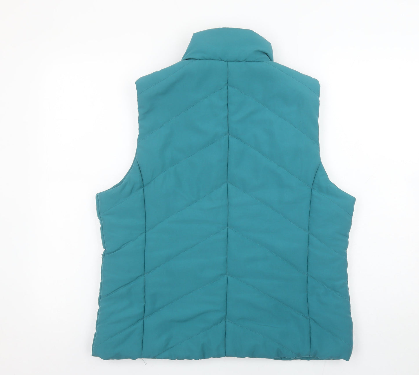 Womens UK Size 16 M&Co Green Quilted Coat