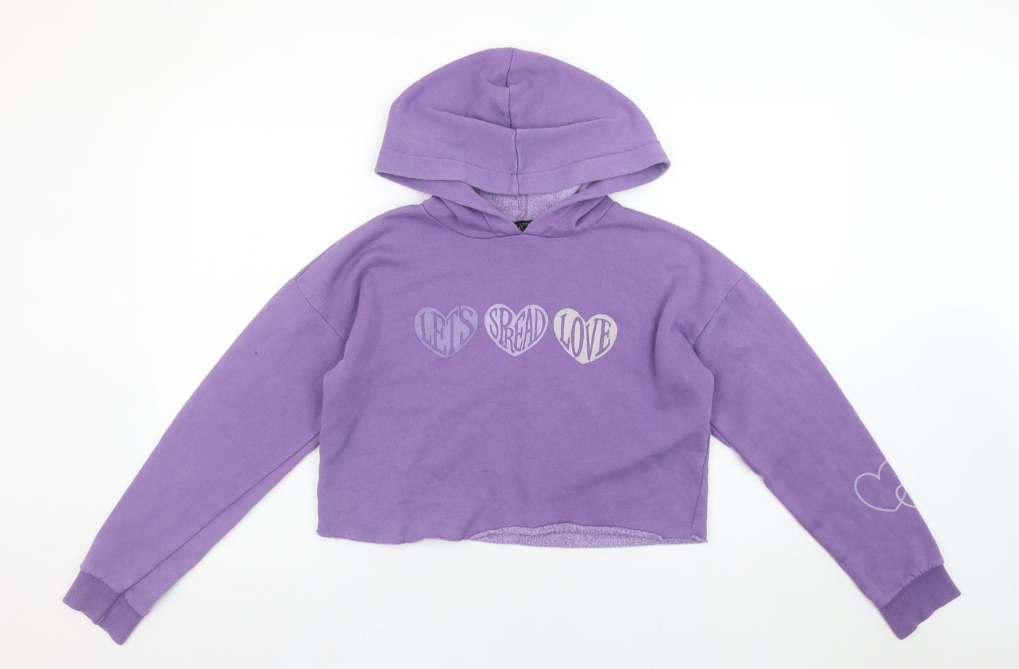 Girls UK Size 12-13 Years 915 Purple Pullover Hoodie