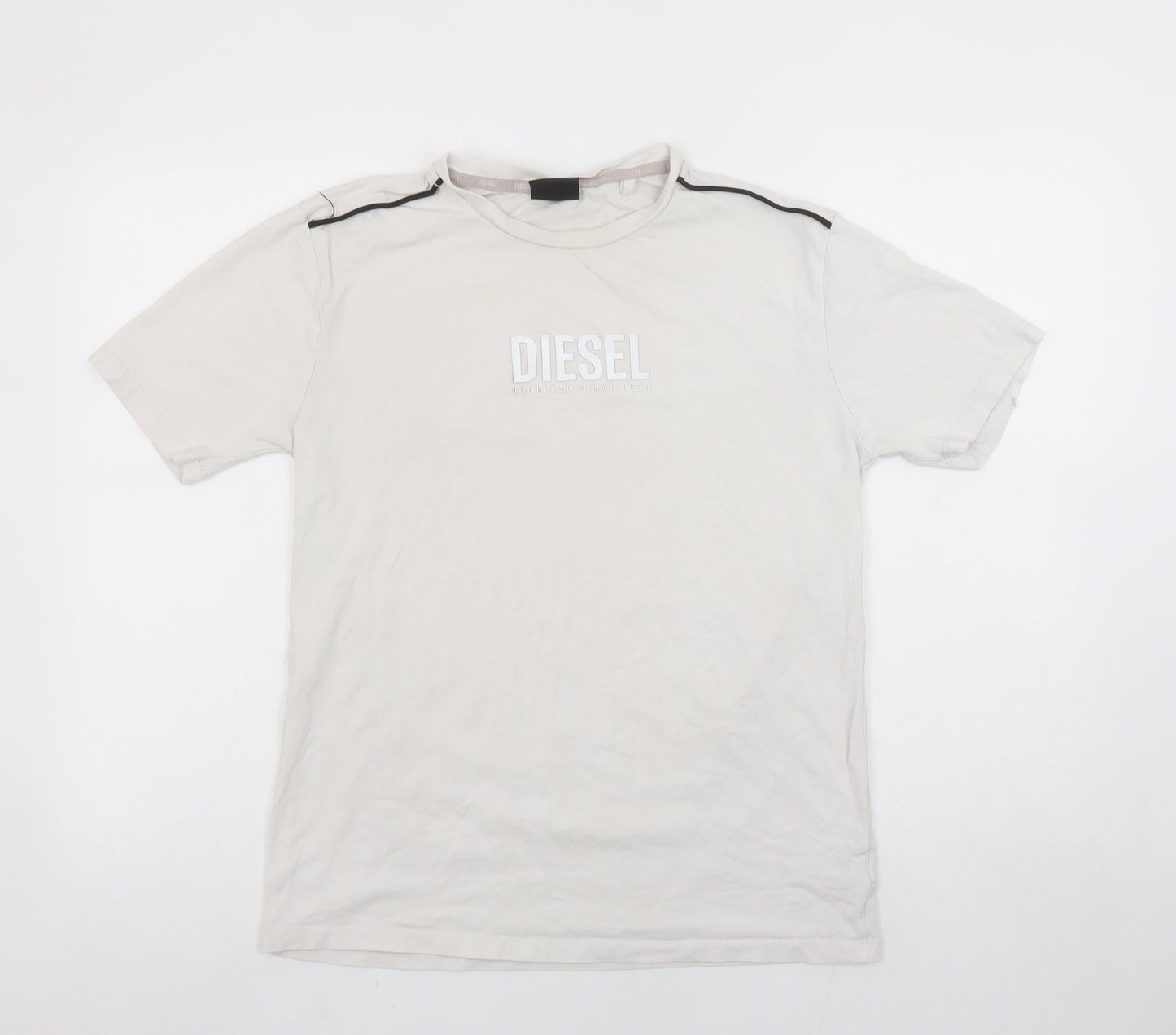 Mens UK Size S Diesel Beige  T-Shirt