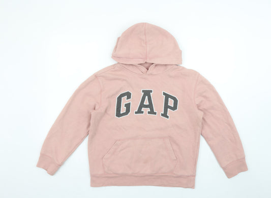 Girls UK Size 10-11 Years Gap Pink Pullover Hoodie