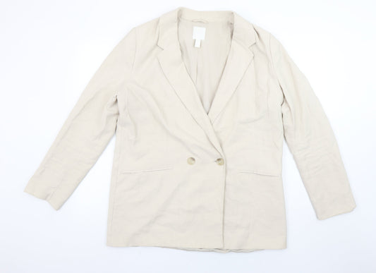 Womens UK Size M H&M Regular Beige Blazer