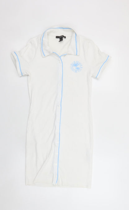 Womens UK Size S FOREVER 21 Shirt Dress
