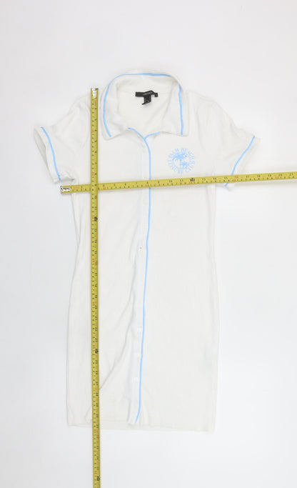 Womens UK Size S FOREVER 21 Shirt Dress