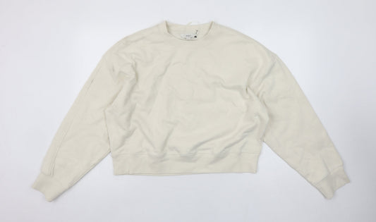 Womens UK Size M Marks and Spencer Ivory Pullover Sweatshirt