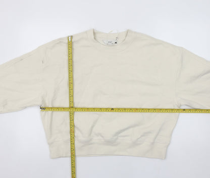 Womens UK Size M Marks and Spencer Ivory Pullover Sweatshirt