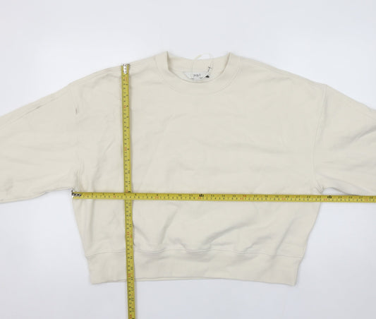 Womens UK Size M Marks and Spencer Ivory Pullover Sweatshirt
