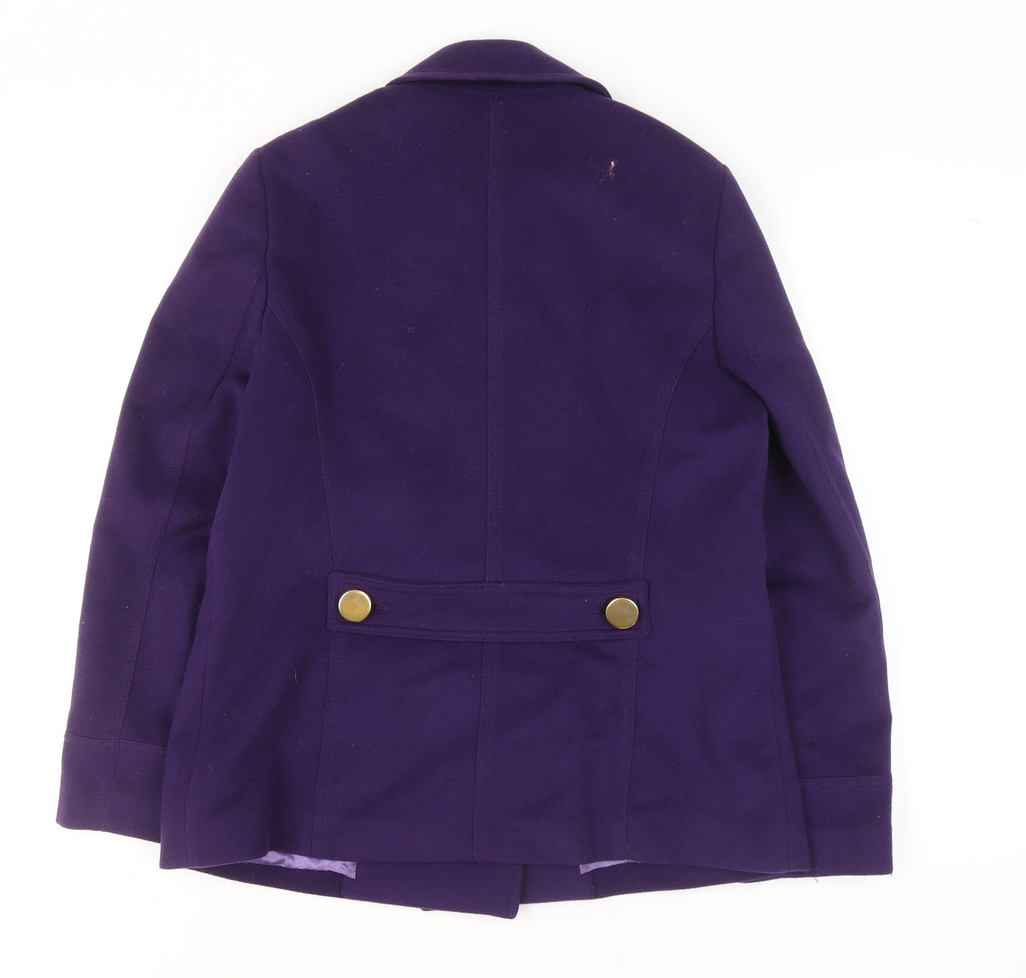 Womens UK Size 12 Jaeger Purple Pea Coat