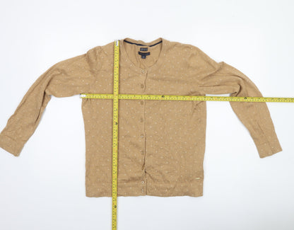 Womens UK Size M Tommy Hilfiger Beige Cardigan Jumper