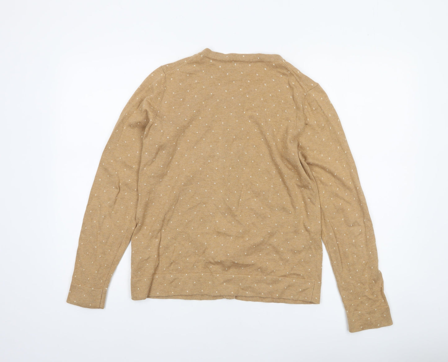 Womens UK Size M Tommy Hilfiger Beige Cardigan Jumper