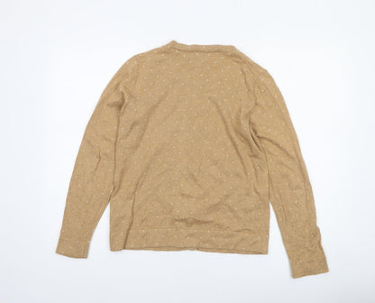 Womens UK Size M Tommy Hilfiger Beige Cardigan Jumper